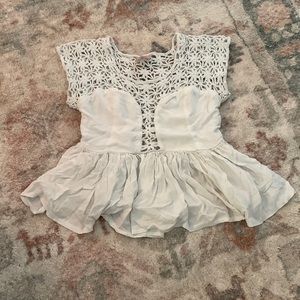 White blouse from the Debbie Dabble collection by Angel Biba.